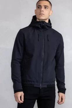 Heren BALR. Jassen*Alec Hooded Windbreaker Jacket Jet Black