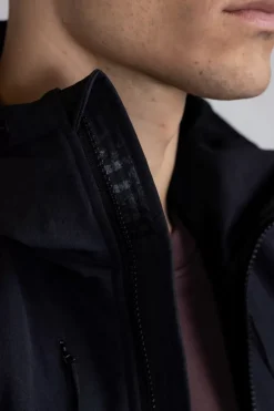 Heren BALR. Jassen*Alec Hooded Windbreaker Jacket Jet Black