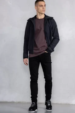 Heren BALR. Jassen*Alec Hooded Windbreaker Jacket Jet Black