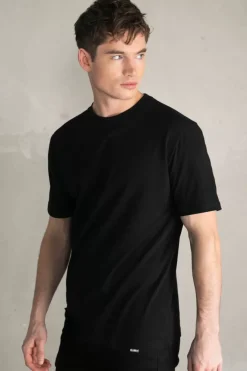 Heren BALR. T-Shirts*Classic Metal Clip Straight Fit T-Shirt Jet Black