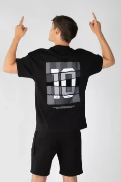 Heren BALR. T-Shirts*10Th Year Anniversary T-Shirt Jet Black