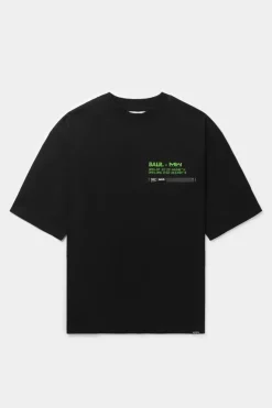 Heren BALR. T-Shirts*X Mwii Joey Box T-Shirt Jet Black