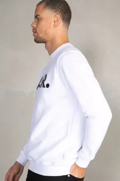 Heren BALR. Sweatshirts*Brand Straight Crewneck Bright White