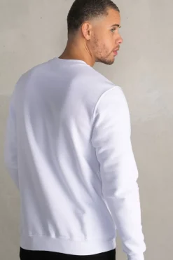 Heren BALR. Sweatshirts*Brand Straight Crewneck Bright White