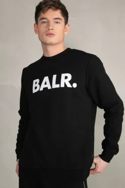 Heren BALR. Sweatshirts*Brand Straight Crewneck Jet Black