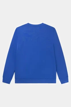 Heren BALR. Sweatshirts*Brand Straight Crewneck Surf The Web/Bright White