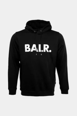Heren BALR. Hoodies*Brand Straight Hoodie Jet Black