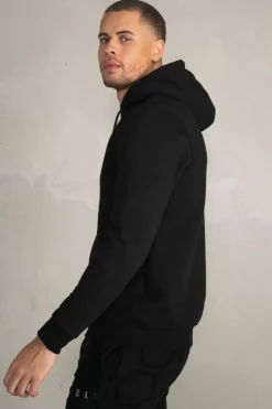 Heren BALR. Hoodies*Brand Straight Hoodie Jet Black