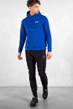Heren BALR. Hoodies*Brand Straight Small Logo Hoodie Surf The Web/Bright White