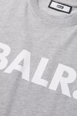 Heren BALR. T-Shirts*Brand Straight T-Shirt Grey Melange