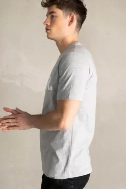 Heren BALR. T-Shirts*Brand Straight T-Shirt Grey Melange