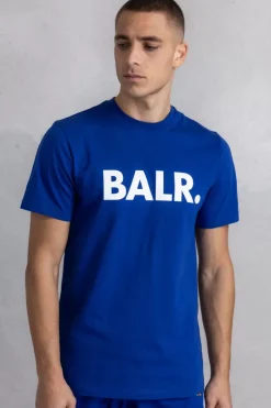Heren BALR. T-Shirts*Brand Straight T-Shirt Surf The Web/Bright White