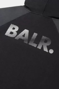 Heren BALR. Hoodies*Carter Loose Double Arrow Hoodie Jet Black/Asphalt
