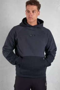 Heren BALR. Hoodies*Carter Loose Double Arrow Hoodie Jet Black/Asphalt