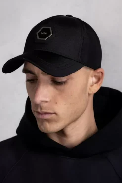 Heren BALR. Petten & Hoeden*Classic Hexagon Logo Cap Jet Black