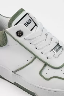 Heren BALR. Sneakers*Club B Classic Sneaker Bright White/Dark Forest