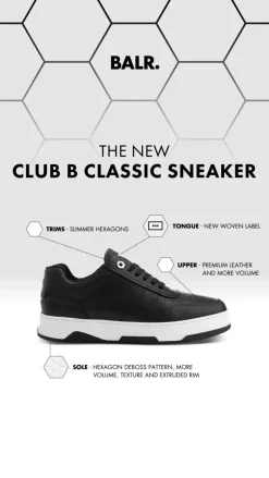 Heren BALR. Sneakers*Club B Classic Sneaker Jet Black