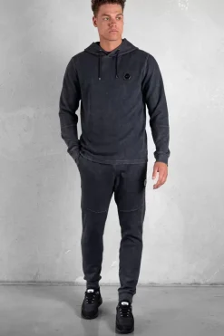 Heren BALR. Broek*D13 Slim Washed Sweatpants Washed Black