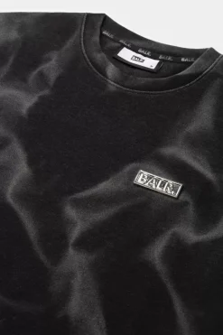 Heren BALR. T-Shirts*D11 Straight Washed T-Shirt Ghost Grey Washed