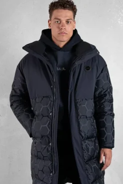 Heren BALR. Jassen*Dante Jacquard Long Puffer Jet Black