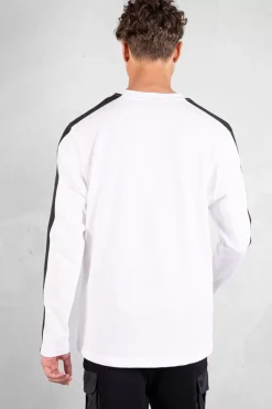 Heren BALR. T-Shirts*Franck Relaxed Tunnel Longsleeve T-Shirt Bright White