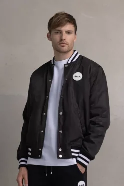 Heren BALR. Jassen*Hazel Loose Badge Bomber Jacket Jet Black