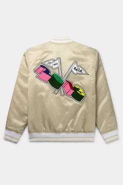 Heren BALR. Jassen*Hazel Loose Combi Chenille Bomber Jacket Bright White