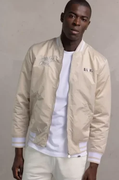 Heren BALR. Jassen*Hazel Loose Combi Chenille Bomber Jacket Bright White