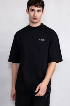 Heren BALR. T-Shirts*Joey Box Halftrack H2S T-Shirt Jet Black