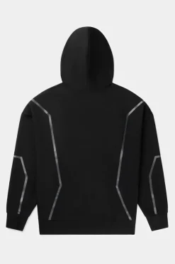 Heren BALR. Hoodies*Joey Box Hex Line Hoodie Jet Black