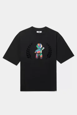Heren BALR. T-Shirts*Joey Box Holographic Crest T-Shirt Jet Black