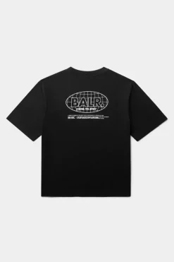 Heren BALR. T-Shirts*Joey Box H2S Globe T-Shirt Jet Black