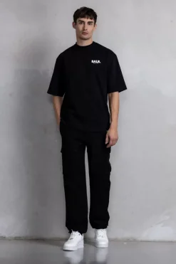 Heren BALR. T-Shirts*Joey Box H2S Globe T-Shirt Jet Black