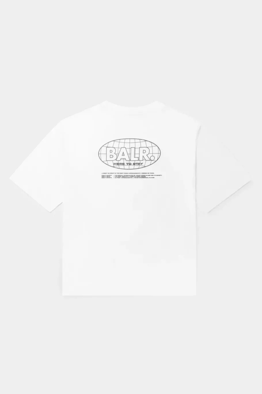 Heren BALR. T-Shirts*Joey Box H2S Globe T-Shirt Bright White