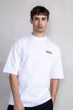 Heren BALR. T-Shirts*Joey Box H2S Globe T-Shirt Bright White