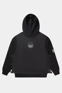 Heren BALR. Hoodies*Joey Box Mesh H2S Hoodie Jet Black