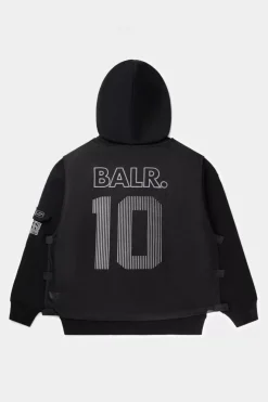 Heren BALR. Hoodies*Joey Box Mesh H2S Hoodie Jet Black