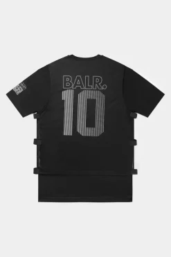 Heren BALR. T-Shirts*Joey Box Mesh T-Shirt Jet Black