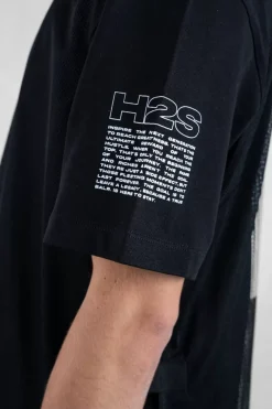 Heren BALR. T-Shirts*Joey Box Mesh T-Shirt Jet Black