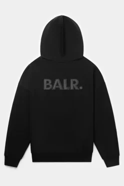 Heren BALR. Hoodies*Joey Box Satin Hoodie Black