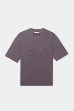 Heren BALR. T-Shirts*Joey Box Washed Trophy Club T-Shirt Asphalt Washed