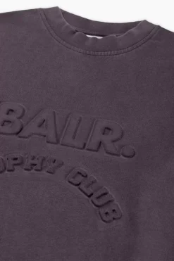 Heren BALR. T-Shirts*Joey Box Washed Trophy Club T-Shirt Asphalt Washed