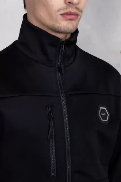 Heren BALR. Jassen*Louis Slim Tech Zip Track Jacket Jet Black