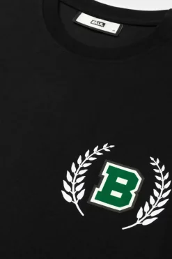 Heren BALR. T-Shirts*Olaf Straight B Crest T-Shirt Jet Black