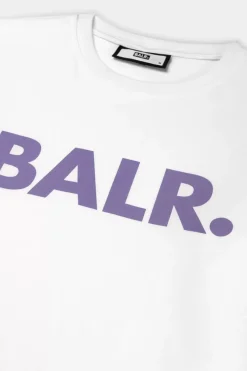 Heren BALR. T-Shirts*Olaf Straight Brand Logo Longsleeve Bright White
