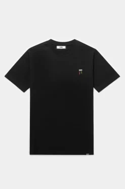 Heren BALR. T-Shirts*Olaf Straight Colored Letters T-Shirt Jet Black