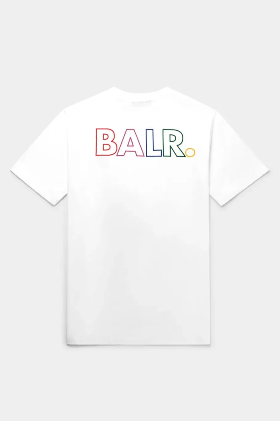 Heren BALR. T-Shirts*Olaf Straight Colored Letters T-Shirt Bright White