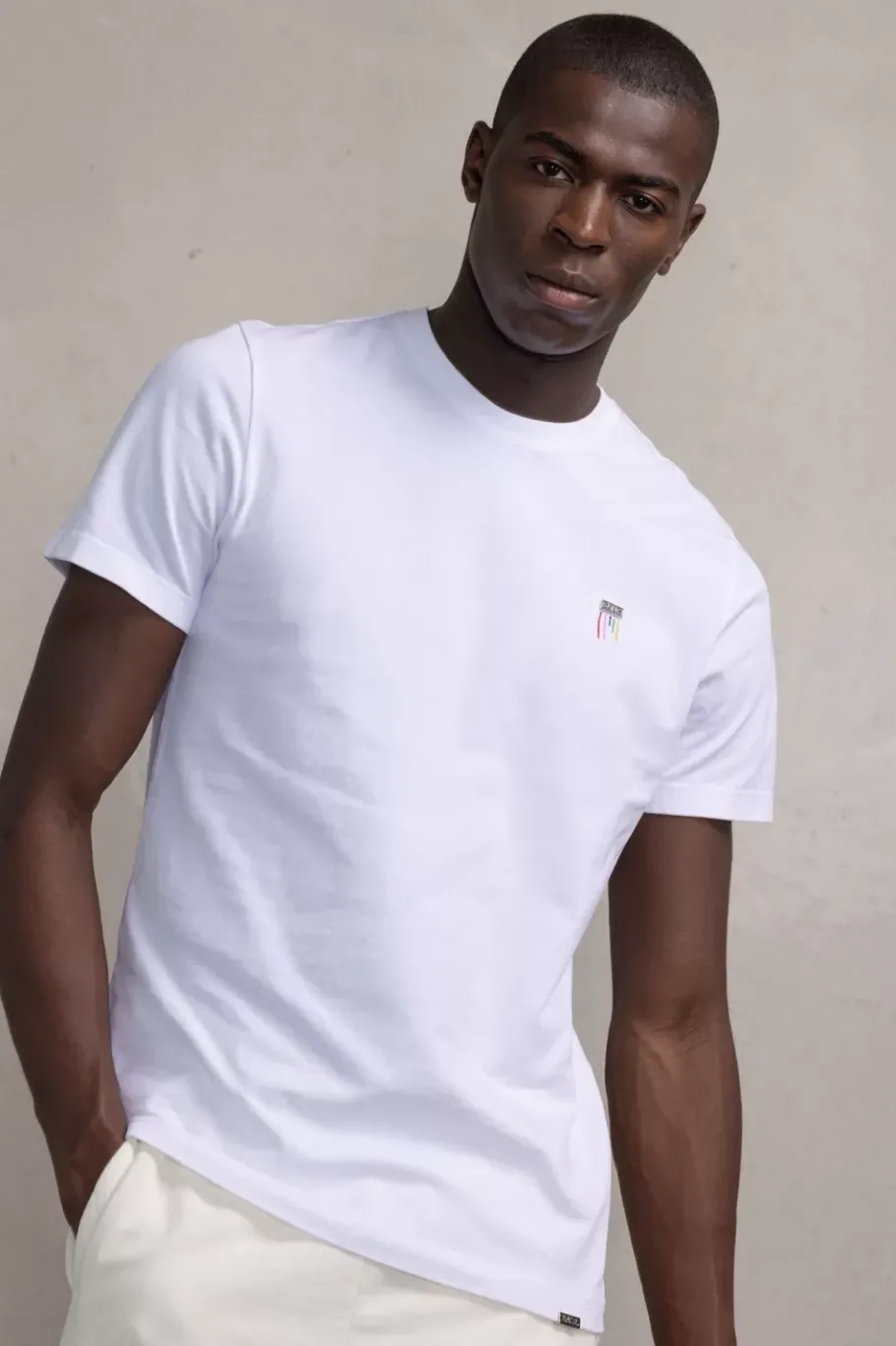 Heren BALR. T-Shirts*Olaf Straight Colored Letters T-Shirt Bright White