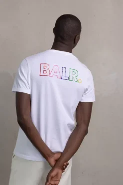 Heren BALR. T-Shirts*Olaf Straight Colored Letters T-Shirt Bright White