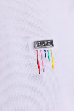 Heren BALR. T-Shirts*Olaf Straight Colored Letters T-Shirt Bright White